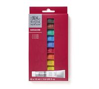 Winsor & Newton Gouache, Set iniciación de 10 tubos de 12ml, colores surtidos