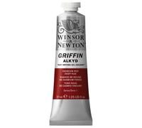 Winsor & Newton Griffin Alkyd - Tubo óleo de secado rápido, 37 ml, Tono Rojo de Cadmio Oscuro