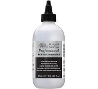 Winsor & Newton - Líquido acrílico para secado lento (250 ml, tamaño mediano)