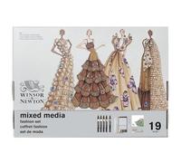 Winsor & Newton Mixed Media Set - Set de moda, 19 piezas