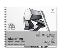 Winsor & Newton papel de esbozo, Blanco Extra, 35,6 x 43,2cm