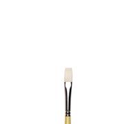 Winsor & Newton - Pincel plano (Tamaño 8 Cepillo de cerdo para artistas, cerdas largas, cabeza plana