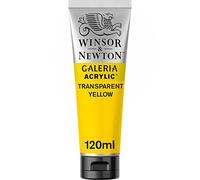 Winsor & Newton - Pintura Acrílica , 120 ml, Amarillo (Transparent Yellow)