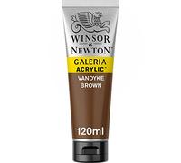 Winsor & Newton - Pintura Acrílica , 120 ml, Marrón (VanDyke Brown)