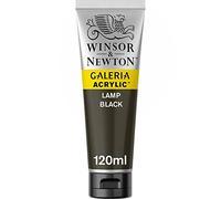 Winsor & Newton - Pintura Acrílica , 120 ml, Negro (Lamp Black)