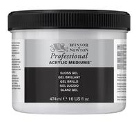 Winsor Newton Pintura Acrílica Profesional Gel Con Brillo Transparente 474ml