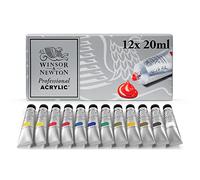 Winsor & Newton Profesional - Set de 12 tubos de 20 ml de acrílicos
