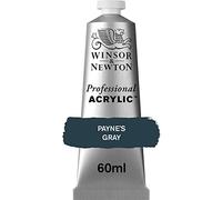 Winsor & Newton Professional Acrylic Pintura Acrílica en Tubo, Gris (Payne's Gray), 60 ml
