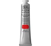 Winsor & Newton Professional Acrylic - Pintura acrílica, tubo 200 ml, color rojo naftol claro