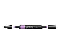 Winsor & Newton Promarker Brush - Rotulador Doble Punta, Punta Pincel, Tinta Base Alcohol, Color Amethyst (v626)