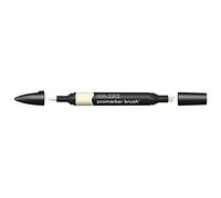 Winsor & Newton Promarker Brush - Rotulador Doble Punta, Punta Pincel, Tinta Base Alcohol, Color Champagne (y217)