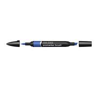 Winsor & Newton Promarker Brush - Rotulador Doble Punta, Punta Pincel, Tinta Base Alcohol, Color Egyptian Blue (b944)