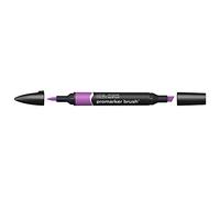 Winsor & Newton Promarker Brush - Rotulador Doble Punta, Punta Pincel, Tinta Base Alcohol, Color Purple (v546)