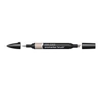 Winsor & Newton Promarker Brush - Rotulador Doble Punta, Punta Pincel, Tinta Base Alcohol, Color Warm Grey 2 (wg2)
