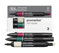 Winsor & Newton Promarker, Set de 3 - Tonos Intensos