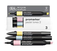 Winsor & Newton Promarker, Set de 3 - Tonos Pastel 2