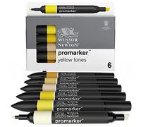 Winsor & Newton Promarker, Tonos amarillos, Set de 6
