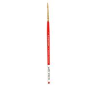 Winsor & Newton Sceptre Gold II Pincel Redondo con Mango Corto, Rojo, Nr. 3 - 2 mm