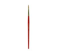Winsor & Newton Sceptre Gold II Pincel Redondo con Mango Corto, Rojo, Nr. 5 - 3 mm