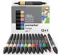 Winsor & Newton - Set de Rotuladores ProMarker, 12 + 1 Unidades, Manga Expansion 1