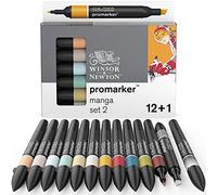 Winsor & Newton - Set de Rotuladores ProMarker, 12 + 1 Unidades, Manga Expansion 2