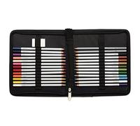 Winsor & Newton Studio Collection - Set de lápices de color en estuche con cremallera para dibujo, ilustración, bocetos