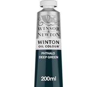 Winsor & Newton Winton Pintura al óleo, verde ftalo oscuro, 200 ml