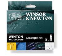 Winsor & Newton Winton - Set de tubos de pinturas al óleo, Colores Paisajes Marinos, 5x37ml