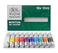 Winsor & Newton Winton Set iniciación óleo 10x12ml, Multicolor, 10 colores tubos de 12ml, 120