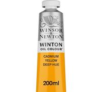 Winsor & Newton Winton - Tubo de Pintura al Óleo, 200 ML, Amarillo (Tono Amarillo de Cadmio Oscuro)