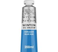 Winsor & Newton Winton - Tubo de Pintura al Óleo, 200 ML, Azul (Azul Cerúleo)