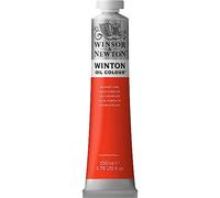 Winsor & Newton Winton - Tubo de Pintura al Óleo, 200 ML, Naranja (Laca Escarlata)
