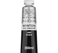 Winsor & Newton Winton - Tubo de Pintura al Óleo, 200 ML, Negro (Negro de Humo)