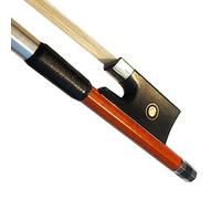 WinsterBow Arco de violín de ébano de Brasilwood 1/8 rana de ébano con crin natural (arco de violín 1/8)