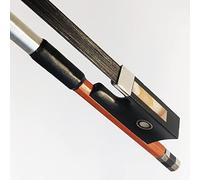 WinsterBow Brasilwood Ebony 1/8 Arco para violín con crin de caballo natural (arco de violín de pelo de caballo negro 1/8)