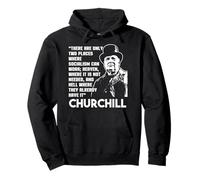 Winston Churchill Cita Antisocialismo Fracaso Envidia Historia Sudadera con Capucha