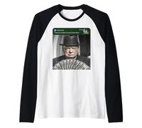 Winston Churchill Hay Movimiento en su Historia de Puerta Principal Camiseta Manga Raglan