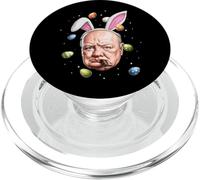 Winston Churchill - Huevos de Conejo británicos con Orejas de Conejo PopSockets PopGrip para MagSafe