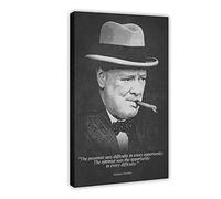 Winston Churchill Posters - Póster con citas motivacionales, 3 unidades, 40 x 60 cm