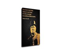 Winston Churchill Quote Poster Inspirational Leadership Motivational Wall-Art Decor For Home Office Study(Unframed,08x12inch(20x30cm))