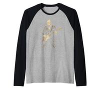 Winston Churchill Tocando Guitarra Eléctrica Rock History 1 Camiseta Manga Raglan