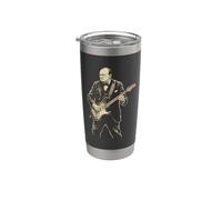 Winston Churchill Tocando Guitarra Eléctrica Rock History 1 Vaso térmico de acero inoxidable de doble pared