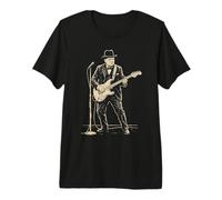 Winston Churchill Tocando Guitarra Eléctrica Rock History 2 Camiseta Premium