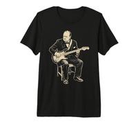Winston Churchill Tocando Guitarra Eléctrica Rock History 4 Camiseta Premium