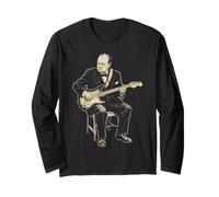 Winston Churchill Tocando Guitarra Eléctrica Rock History 4 Manga Larga