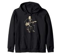 Winston Churchill Tocando Guitarra Eléctrica Rock History 4 Sudadera con Capucha