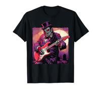 Winston Churchill Tocando Guitarra Scary Británico Inglaterra Goth Camiseta
