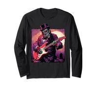Winston Churchill Tocando Guitarra Scary Británico Inglaterra Goth Manga Larga