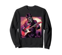 Winston Churchill Tocando Guitarra Scary Británico Inglaterra Goth Sudadera