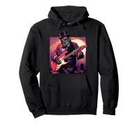 Winston Churchill Tocando Guitarra Scary Británico Inglaterra Goth Sudadera con Capucha